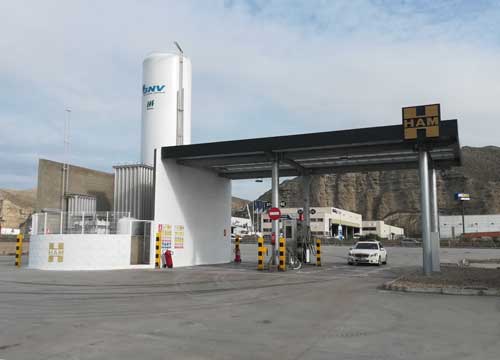 HAM Group has opened a service station for liquefied natural gas and compressed natural gas in Alfajarín, Zaragoza