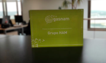Grupo HAM recibió por parte de Gasnam el premio Emprendimiento Medioambiental por su apuesta por el GNL en el transporte por carretera