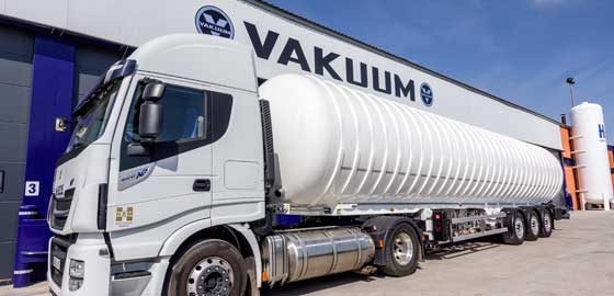 Transportes HAM usa solo las cisternas diseñas y fabricadas por Vakuum, líder europeo que forma parte de Grupo HAM