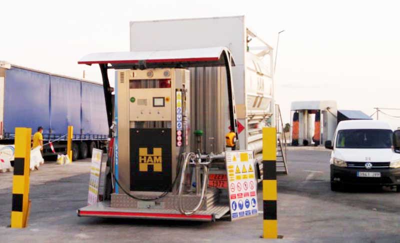 HAM installs a new LNG-CNG mobile unit in Crevillente, Alicante