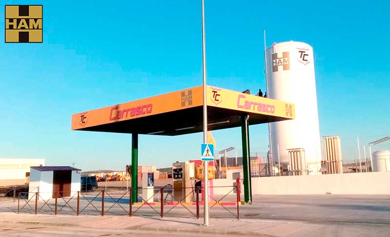 HAM Group opens a new LNG (liquefied natural gas) service station in Madrid