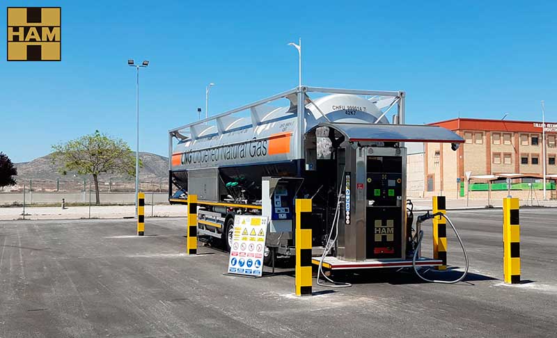 Grupo HAM abre nueva estación de servicio GNL (gas natural licuado) en Albacete, Caudete