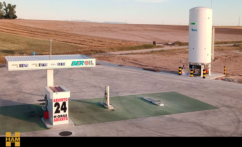 HAM opens a new Liquefied Natural Gas service station in Navalmanzano, Segovia