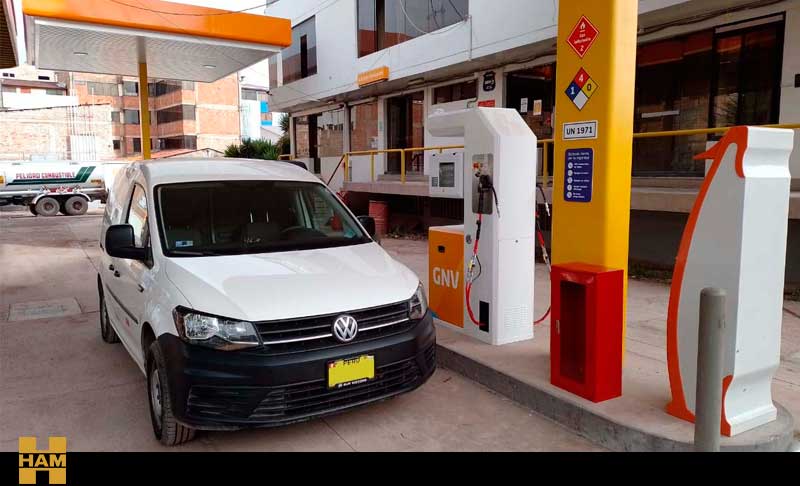 HAM Peru has designed and built CNG service station in Curzo for Limagas