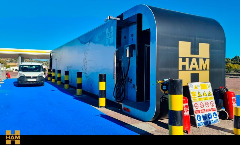 HAM inaugurates EDUX in Sagunto, Valencia, a new concept of CNG-LNG mobile gas station