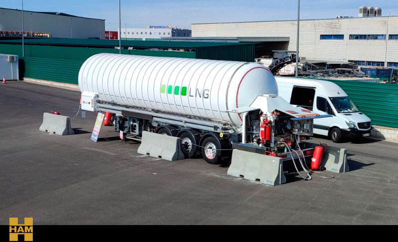 HAM inaugurates a new LNG mobile gas station in Dos Hermanas, Sevilla